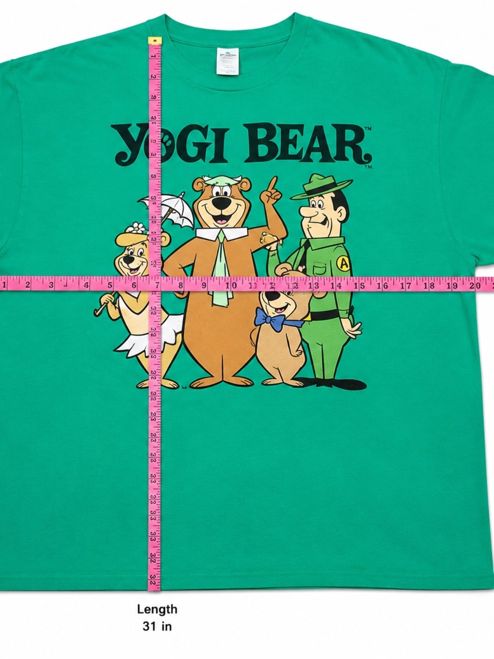 Hanna-Barbera Yogi Bear Green Graphic Tee Men’s 2XL - Picture 5 of 6